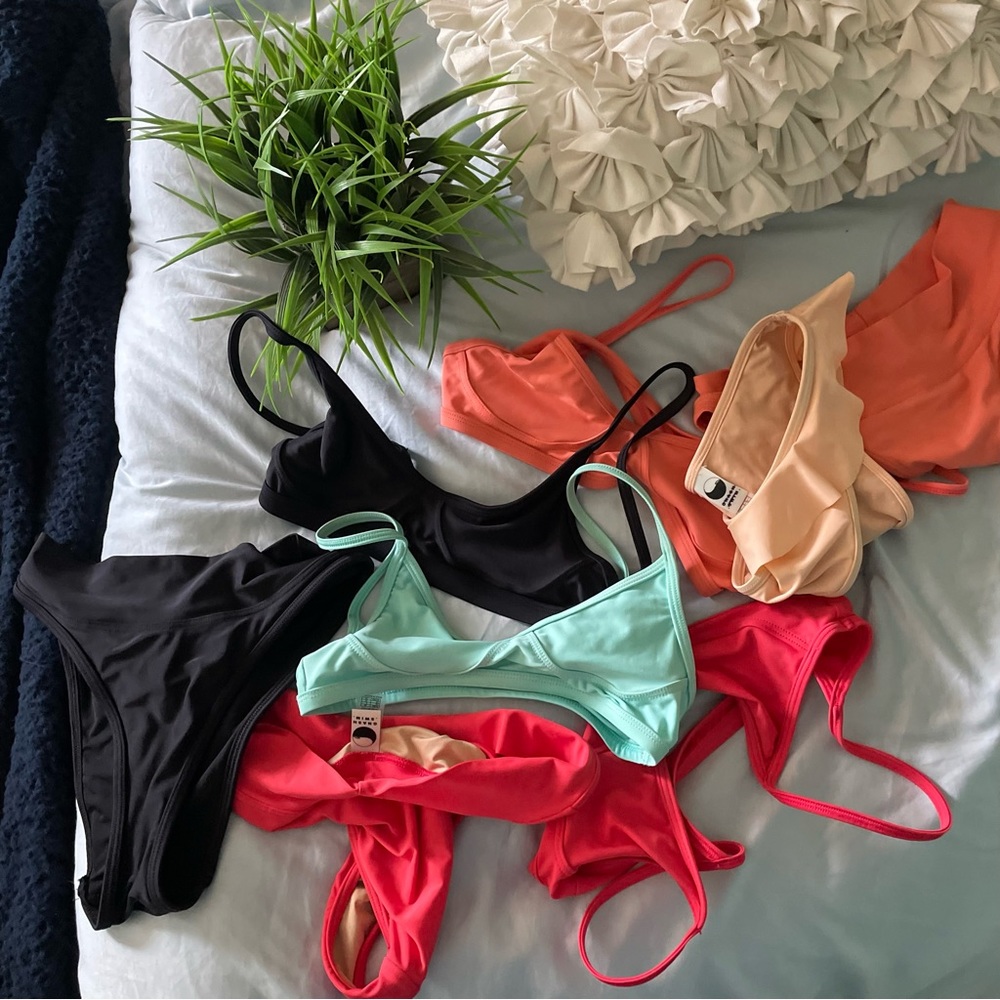 GNASH SWIM HIGH RISE RUFFLE BIKINI BOTTOMS - Picture 5 of 5